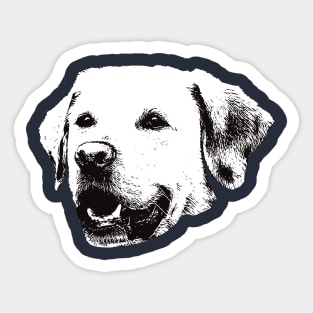 Golden Labrador - Golden Christmas Gifts Sticker